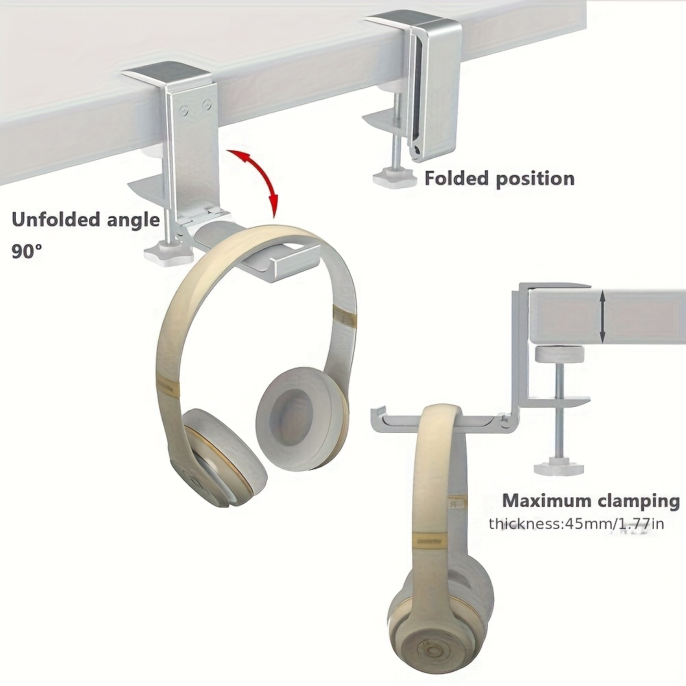 올알루미늄 접이식 책상 아래 헤드폰 거치대, 헤드셋,  - Headphone Stand Desk 리뷰 및 가격