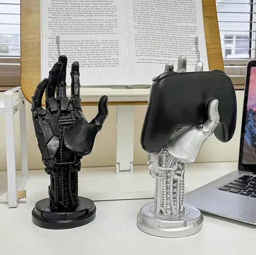 1개 미래지향적 사이버펑크 기계 팔 조각상, 블랙 팜, - Headphone Stand Desk 리뷰 및 가격